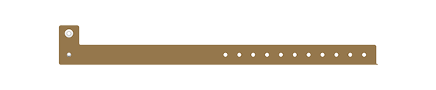 L Shape Trilaminate Wristbands