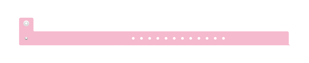 Custom 12" L Shape Vinyl Wristbands