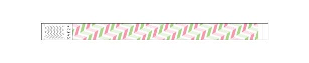 3/4" Chevron 2 color Wristbands