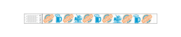 3/4" Drinking Age Verified  2c Wristbands