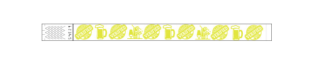 3/4" Drinking Age Verified Wristbands 2017