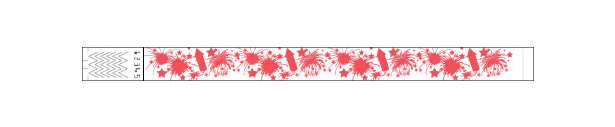 3/4" Fireworks Wristbands 2017