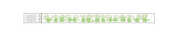 3/4" Handprint Wristbands
