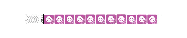 3/4" Happy Face Wristbands 2017