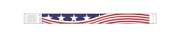 3/4" Patriotic Wristbands