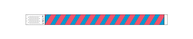 3/4" Stripes 2 color Wristbands Stripes 2017