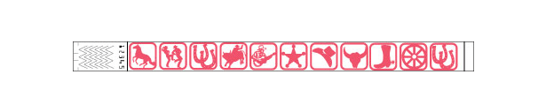 3/4" Western Wristbands