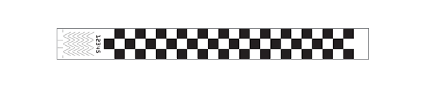 1" Checkerboard Wristbands