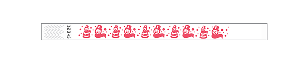 3/4" Snowman Wristbands