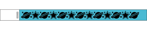 3/4" Cosmic Wristbands (Black Imprint)