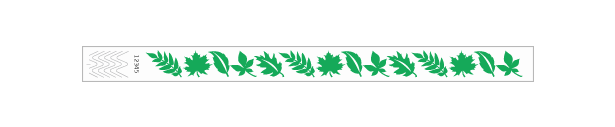 3/4" Leaves Wristbands