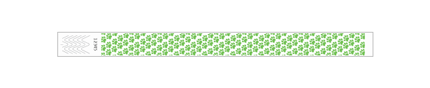 3/4" Paw Print Wristbands