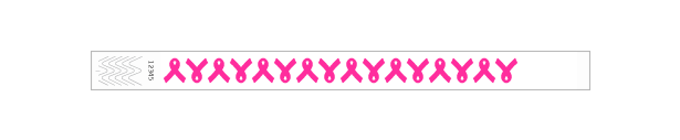 3/4" Neon Pink Ribbon Wristbands