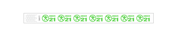 3/4" Under 21 Wristbands