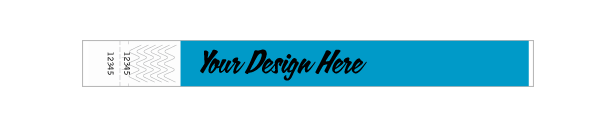 Custom 1" Detachable Stub Tyvek Wristbands