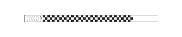 1/2" Checkerboard Wristbands