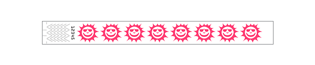1" Happy Face Wristbands