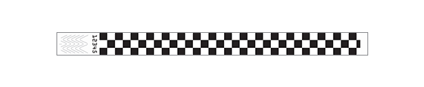 3/4" Checkerboard Wristbands