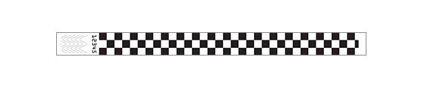 3/4" Checkerboard 2 color Wristbands