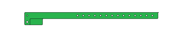 1 Tab Vinyl Wristbands