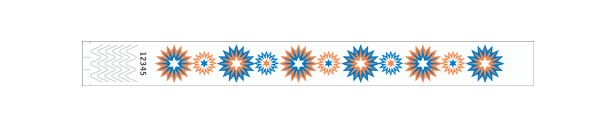 1" Starburst Wristbands