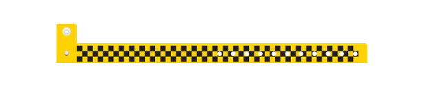 L Shape Checkerboard Vinyl Wristbands
