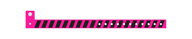 L Shape Stripes Vinyl Wristbands