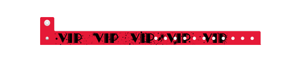 L Shape VIP Vinyl Wristbands